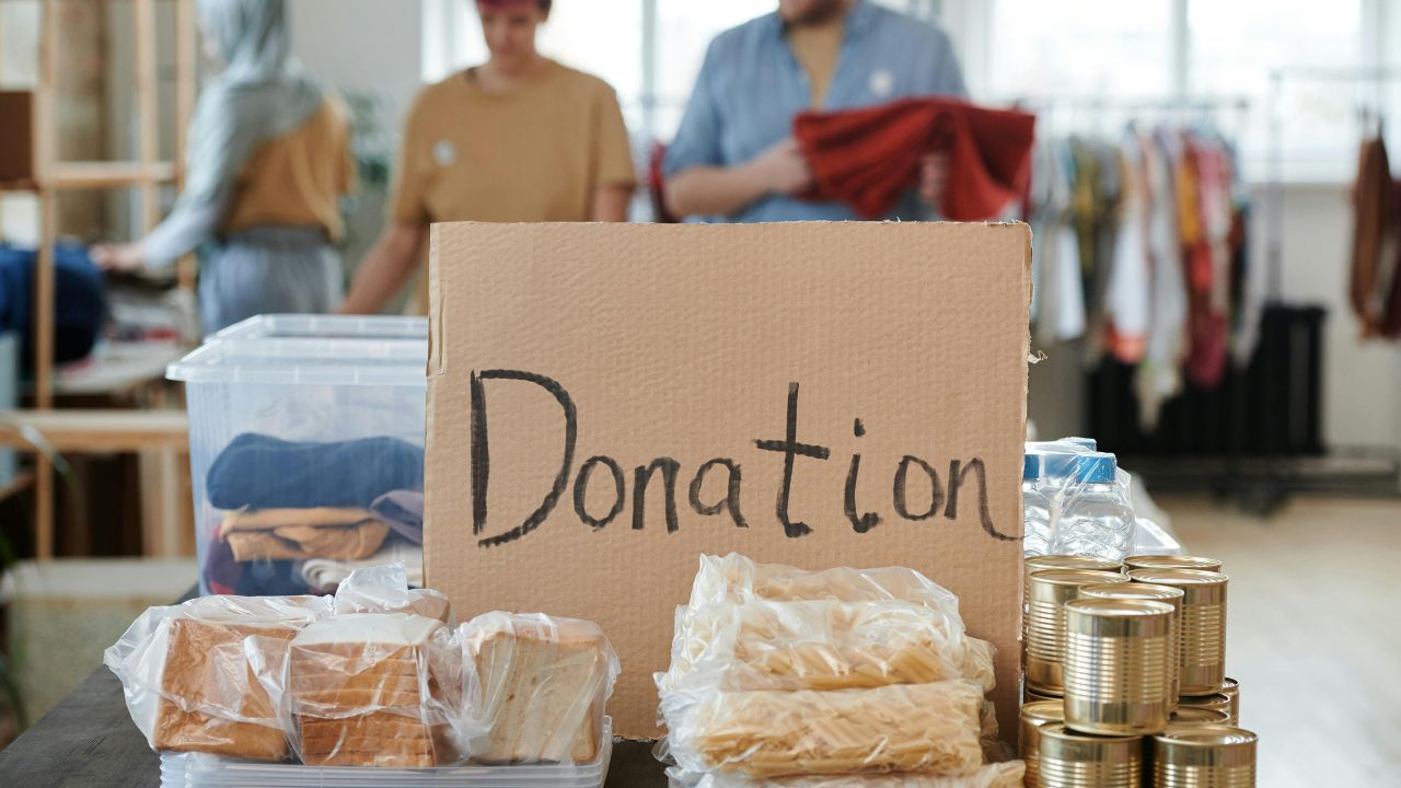 A Cardboard with Inscription